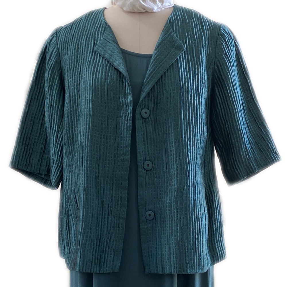Eileen Fisher Silk Jacket and Dress, Size S